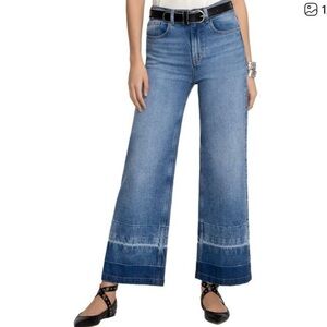 Johnny Was Melbourne Wide Leg Medium Wash Denim Jeans Size - 32